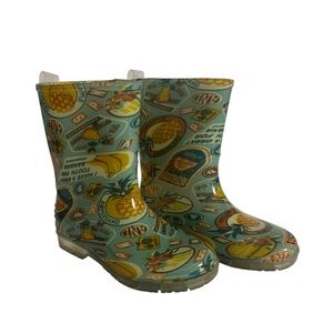 Jelly Beans Kids Rain‎ Boots Size 13 – Pineapple Retro Print
